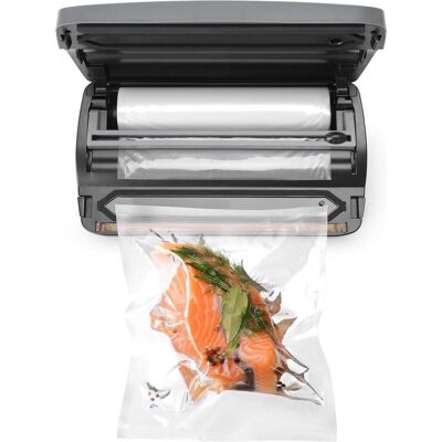 Hendi Machine à emballage sous vide pour sacs en rouleau,, Budget Line, 385x205x(H)95mm, Appareil de mise sous vide, Noir - Publicité Hendi Machine à emballage sous vide pour sacs en rouleau,, Budget Line, 385x205x(H)95mm, Appareil de mise sous vide, Noir - Publicité