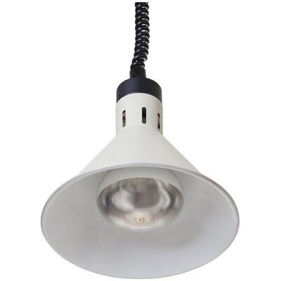 Hendi Lampe chauffante conique réglable,, Blanc, 230V/250W, ⌀275x(H)250mm, Chauffe-plats, Blanc - Publicité Hendi Lampe chauffante conique réglable,, Blanc, 230V/250W, ⌀275x(H)250mm, Chauffe-plats, Blanc - Publicité