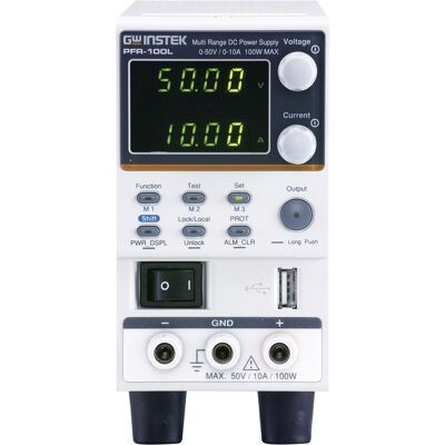 GW Instek PFR-100LGP Labornetzgerät, einstellbar 50 V (max.) 10 A (max.) 100 W, Alimentation de laboratoire - Publicité GW Instek PFR-100LGP Labornetzgerät, einstellbar 50 V (max.) 10 A (max.) 100 W, Alimentation de laboratoire - Publicité
