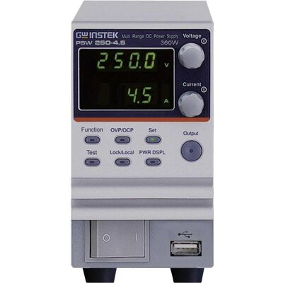 GW Instek PSW250-4.5 Alimentatore da laboratorio regolabile 0 - 250 V 0 - 4.5 A 360 W USB, Alimentation de laboratoire - Publicité GW Instek PSW250-4.5 Alimentatore da laboratorio regolabile 0 - 250 V 0 - 4.5 A 360 W USB, Alimentation de laboratoire - Publicité