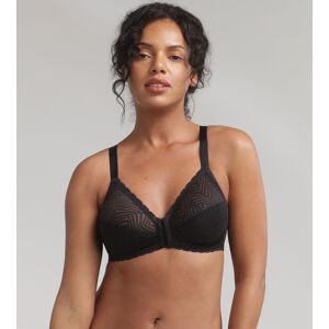 Playtex Soutien-gorge ouverture devant noir sans armatures Ideal Posture 115C