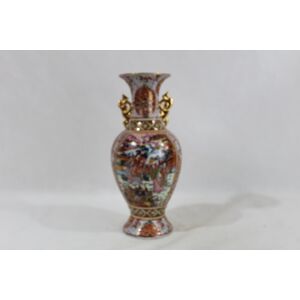 Magnifique vase oriental en porcelaine de chine  Multicolore - Publicité