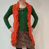 Gilet droit avec frange- Pendora- TS - orange Orange S