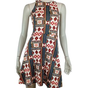 Robe trapèze - femme ou enfant - marque H&M - sans manches - motifs géométriques - couleur variés - taille XS (34) Bleu 34 - Publicité Robe trapèze - femme ou enfant - marque H&M - sans manches - motifs géométriques - couleur variés - taille XS (34) Bleu 34 - Publicité