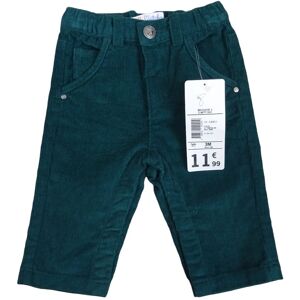 Pantalon vert émeraude touché peau de pêche côtelé - kitchoun - Age 3 mois Vert - Publicité