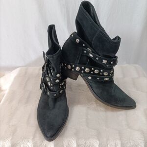 Boots velours noirs - Vero Cuoio - Taille 40-41 Noir 40 - Publicité