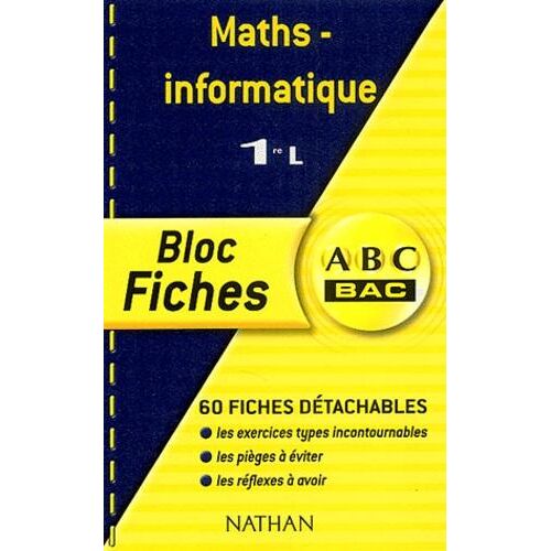 Maths Informatique 1ère L