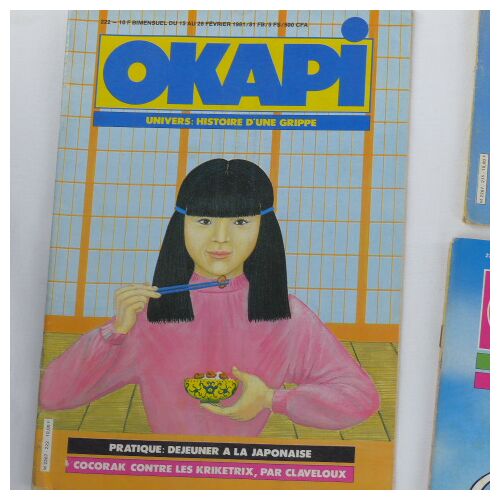 Lot de 12 magazines Okapi de 1981