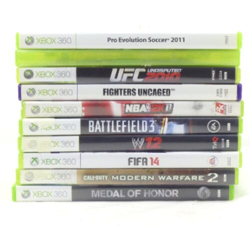 Lot de 10 jeux vidéos - XBOX 360