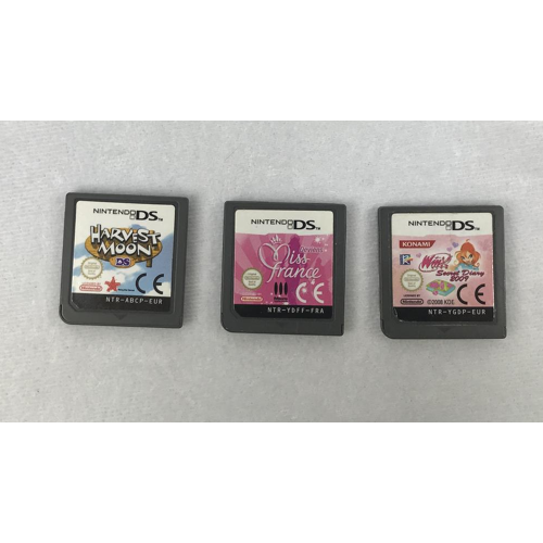 lot de 3 jeux video nitendo ds