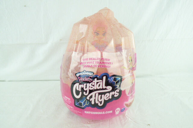 Hatchimals Pixies Crystal Flyers - Fée volante magique avec socle Rose