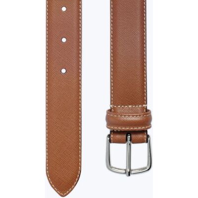 FURSAC - Ceinture en cuir camel - Taille 95 - Homme Brun - Publicité FURSAC - Ceinture en cuir camel - Taille 95 - Homme Brun - Publicité