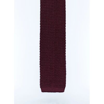 FURSAC - Cravate en tricot de soie - Taille Unique - Homme Rouge - Publicité FURSAC - Cravate en tricot de soie - Taille Unique - Homme Rouge - Publicité