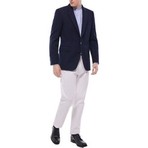 FURSAC - Blazer à chevrons en laine et cachemire - Taille 50 - Homme Bleu - Publicité FURSAC - Blazer à chevrons en laine et cachemire - Taille 50 - Homme Bleu - Publicité