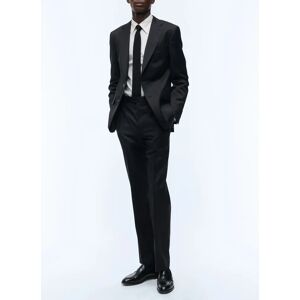 FURSAC - Pantalon de costume ajusté en serge - Taille 39 - Homme Noir - Publicité FURSAC - Pantalon de costume ajusté en serge - Taille 39 - Homme Noir - Publicité