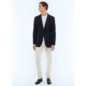 FURSAC - Veste ajustée en laine vierge nattée - Taille 58 - Homme Bleu - Publicité FURSAC - Veste ajustée en laine vierge nattée - Taille 58 - Homme Bleu - Publicité