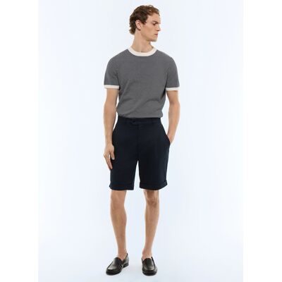 FURSAC - Bermuda droit en twill de coton - Taille 44 - Homme Bleu - Publicité FURSAC - Bermuda droit en twill de coton - Taille 44 - Homme Bleu - Publicité