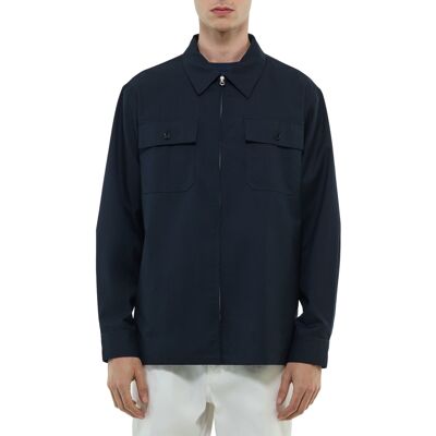 FURSAC - Surchemise en twill technique - Taille M - Homme Bleu - Publicité FURSAC - Surchemise en twill technique - Taille M - Homme Bleu - Publicité
