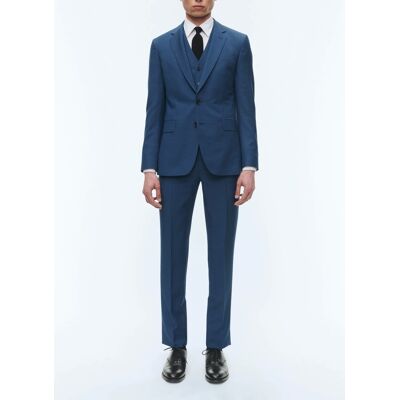 FURSAC - Costume 3 pièces bleu en serge de laine - Taille 46 - Homme Bleu - Publicité FURSAC - Costume 3 pièces bleu en serge de laine - Taille 46 - Homme Bleu - Publicité
