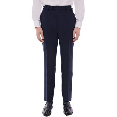 FURSAC - Pantalon de costume ajusté en laine - Taille 51 - Homme Bleu - Publicité FURSAC - Pantalon de costume ajusté en laine - Taille 51 - Homme Bleu - Publicité