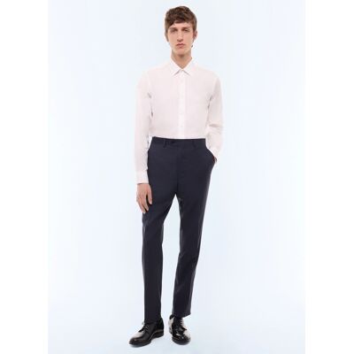 FURSAC - Pantalon de costume en laine à micro-carreaux - Taille 54 - Homme Bleu - Publicité FURSAC - Pantalon de costume en laine à micro-carreaux - Taille 54 - Homme Bleu - Publicité