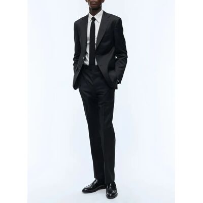 FURSAC - Pantalon de costume ajusté en serge - Taille 49 - Homme Noir - Publicité FURSAC - Pantalon de costume ajusté en serge - Taille 49 - Homme Noir - Publicité