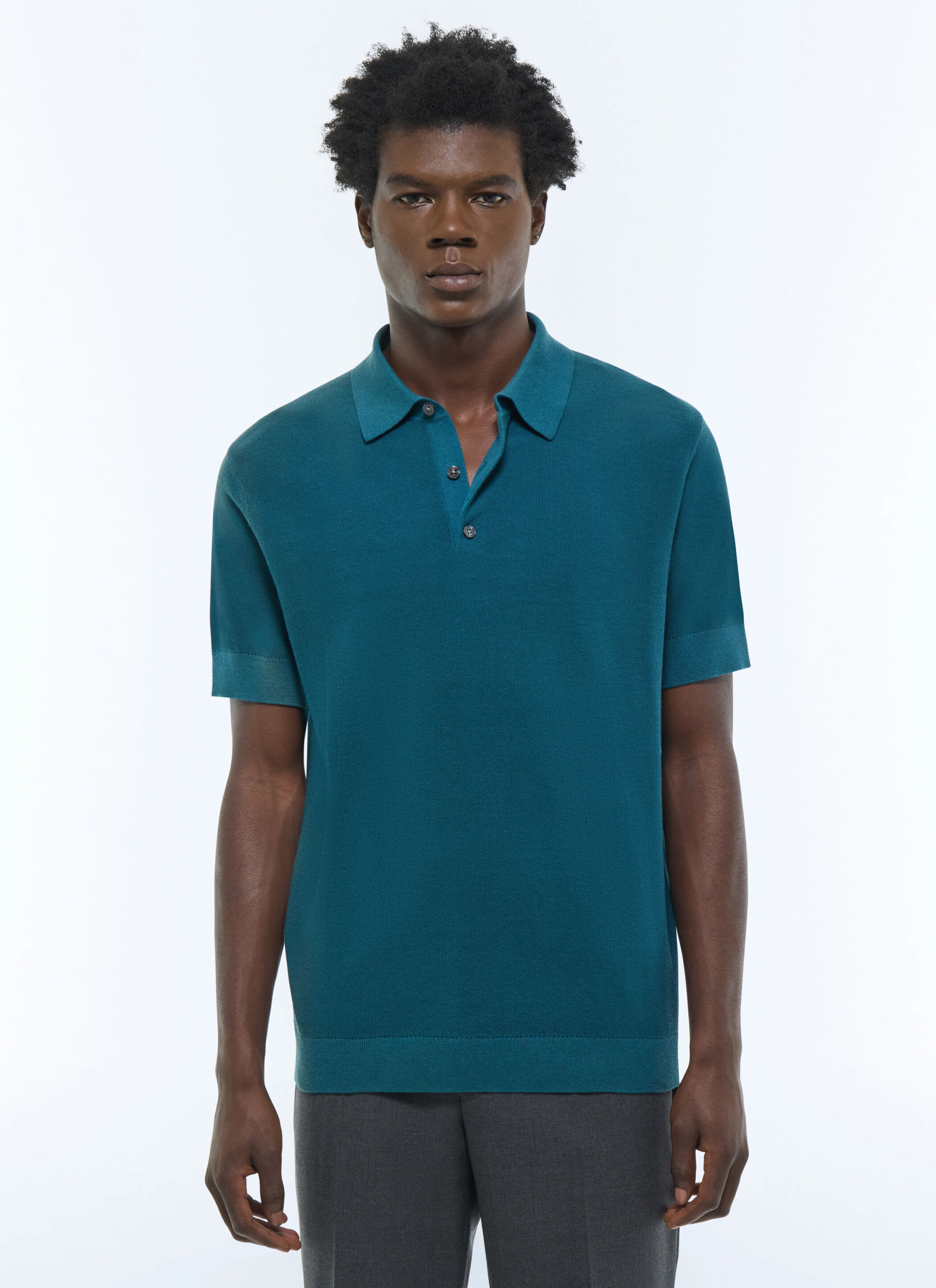 FURSAC - Polo en coton et cachemire - Taille M - Homme