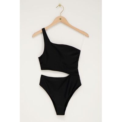 Maillot de bain noir à une épaule My Jewellery Noir L femme - Publicité Maillot de bain noir à une épaule My Jewellery Noir L femme - Publicité