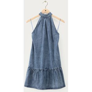 Robe col halter en denim bleu My Jewellery Bleu S femme - Publicité Robe col halter en denim bleu My Jewellery Bleu S femme - Publicité