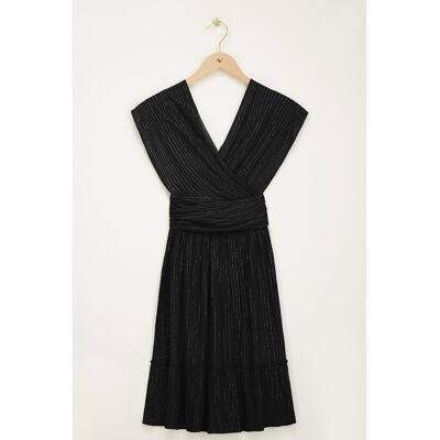 Robe noire courte en lurex My Jewellery Noir M femme - Publicité Robe noire courte en lurex My Jewellery Noir M femme - Publicité