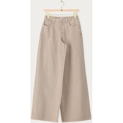 Jean large beige My Jewellery Beige 27 femme - Publicité Jean large beige My Jewellery Beige 27 femme - Publicité