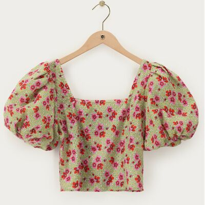 Top à imprimé floral vert avec broderie My Jewellery Vert M femme - Publicité Top à imprimé floral vert avec broderie My Jewellery Vert M femme - Publicité