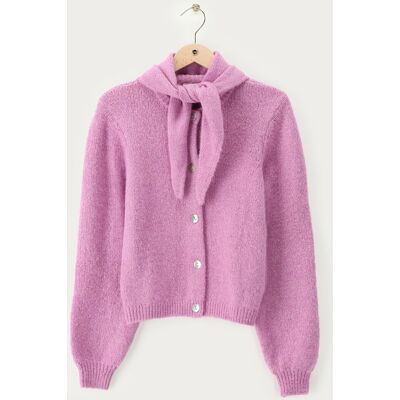 Cardigan lilas avec écharpe My Jewellery Violet/Lilas/Violet clair L femme - Publicité Cardigan lilas avec écharpe My Jewellery Violet/Lilas/Violet clair L femme - Publicité