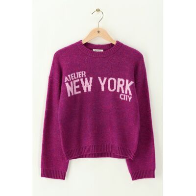 Pull violet "Atelier NYC" My Jewellery Violet L femme - Publicité Pull violet "Atelier NYC" My Jewellery Violet L femme - Publicité