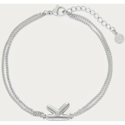 Bracelet Bold avec initiale My Jewellery Argenté One size femme - Publicité Bracelet Bold avec initiale My Jewellery Argenté One size femme - Publicité