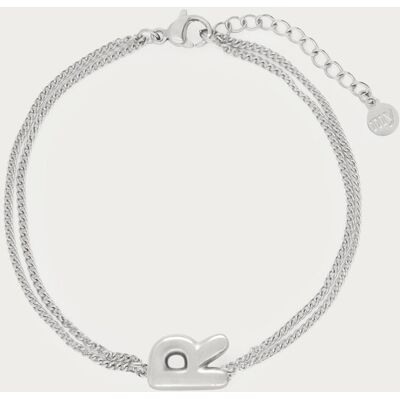 Bracelet Bold avec initiale My Jewellery Argenté One size femme - Publicité Bracelet Bold avec initiale My Jewellery Argenté One size femme - Publicité