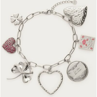 Bracelet Botanical à maxi charms My Jewellery Argenté One size femme - Publicité Bracelet Botanical à maxi charms My Jewellery Argenté One size femme - Publicité