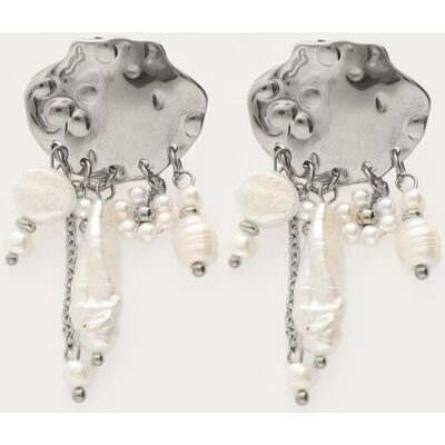 Boucles d'oreilles avec perles naturelles My Jewellery Argenté One size femme - Publicité Boucles d'oreilles avec perles naturelles My Jewellery Argenté One size femme - Publicité