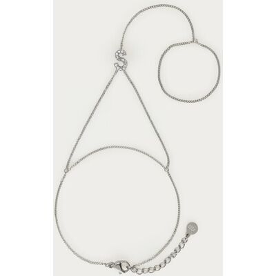 Chaîne de main à initiale avec strass My Jewellery Argenté One size femme - Publicité Chaîne de main à initiale avec strass My Jewellery Argenté One size femme - Publicité
