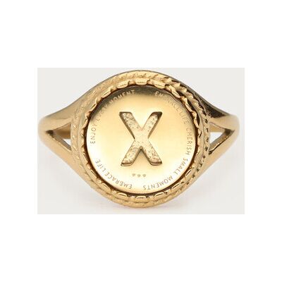 Bague initiale vintage My Jewellery Doré One size femme - Publicité Bague initiale vintage My Jewellery Doré One size femme - Publicité