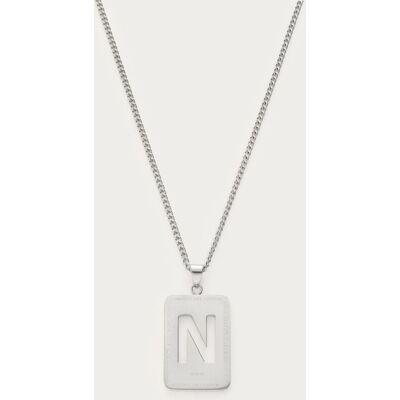 Sautoir avec charm initiale carré My Jewellery Argenté One size femme - Publicité Sautoir avec charm initiale carré My Jewellery Argenté One size femme - Publicité