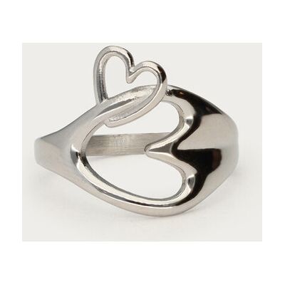 Bague minimaliste avec cœur ouvert My Jewellery Argenté 15 femme - Publicité Bague minimaliste avec cœur ouvert My Jewellery Argenté 15 femme - Publicité