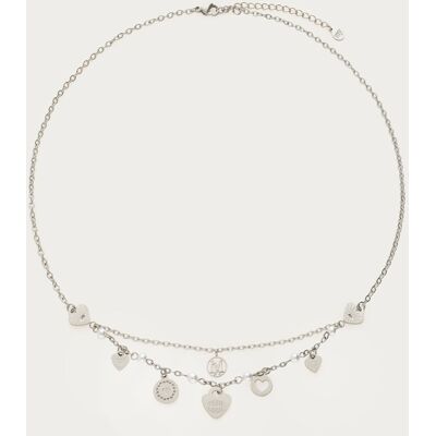 Collier cœurs avec perles fantaisie "Dream Chaser" My Jewellery Argenté One size femme - Publicité Collier cœurs avec perles fantaisie "Dream Chaser" My Jewellery Argenté One size femme - Publicité