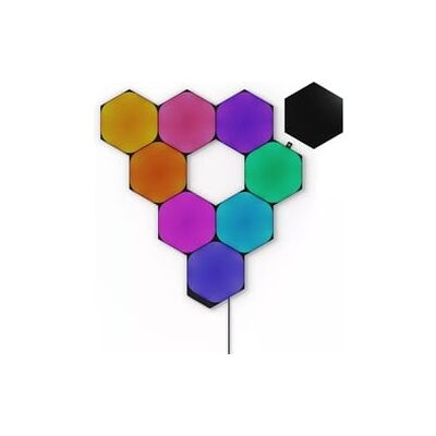 Nanoleaf Shapes Black Hexagons Starter Kit - 9 pièces - Publicité Nanoleaf Shapes Black Hexagons Starter Kit - 9 pièces - Publicité