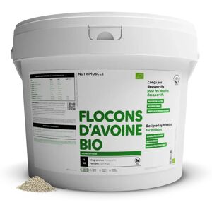 Nutrimuscle Flocons d'avoine biologiques - 5.00 kg - Nutrimuscle - Nutrition pure - Glucides