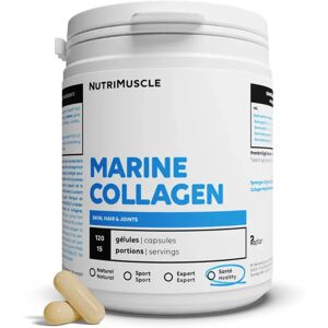 Nutrimuscle Collagene Marin Peptide Peptan Type 1 - en gelules - Preserve la jeunesse de la peau - Beaute des cheveux