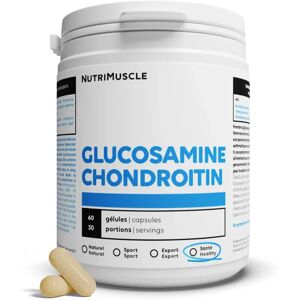 Mix Glucosamine + Chondroïtine en gelules - 60 gelules - Nutrimuscle - Nutrition pure - Nutriments