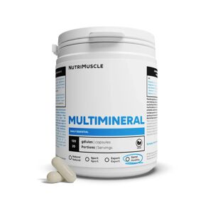 Multimineraux - en gelules - 4 mineraux - Protection immunitaire - Fonction musculaire - Dose pour les sportifs - Potassium, Magnesium, Zinc et Selenium  - Nutrimuscle