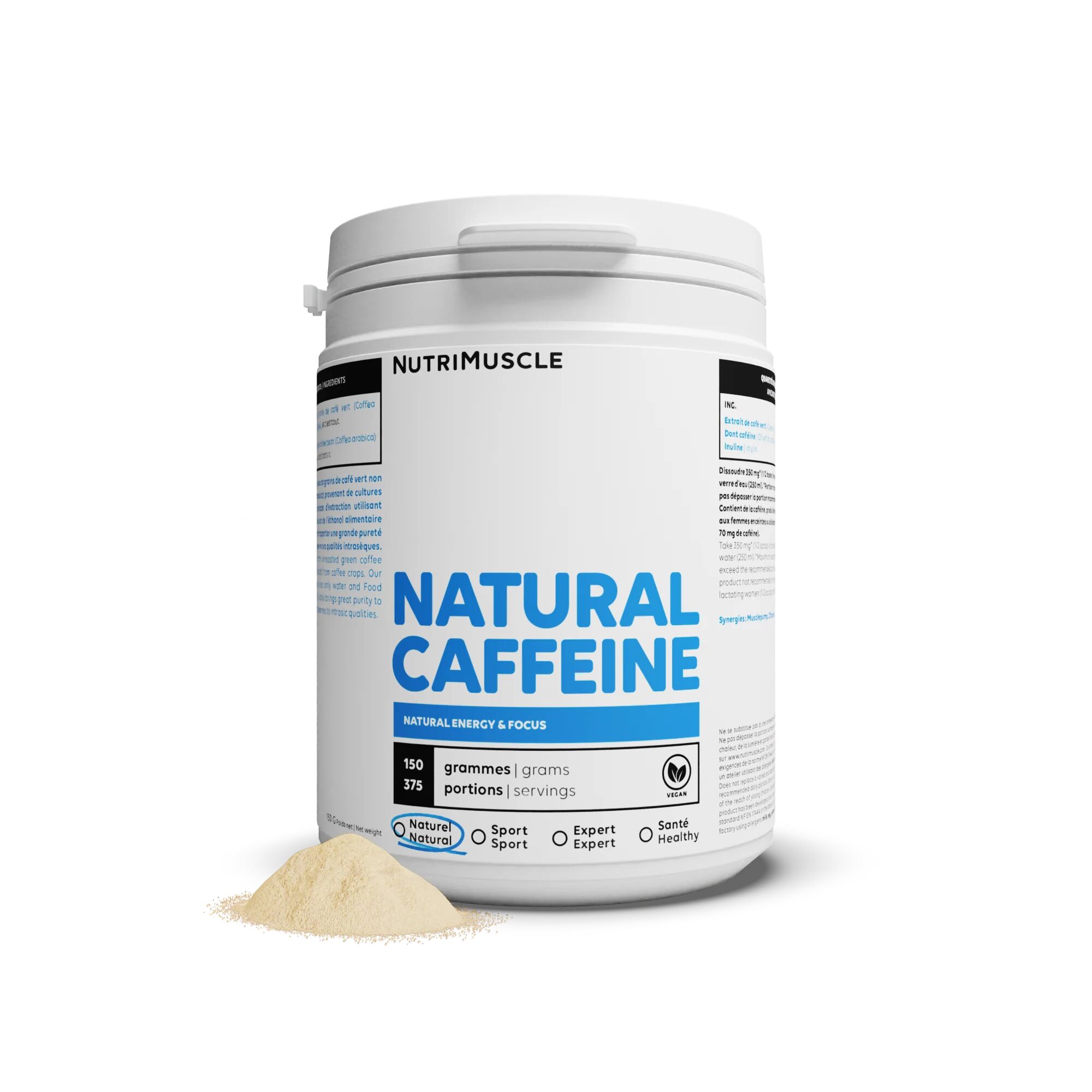 Nutrimuscle Caféine Naturelle en poudre - 150 g
