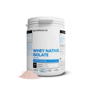 Nutrimuscle Whey Native Isolate (Low lactose) - Fraise / 130 g - Publicité